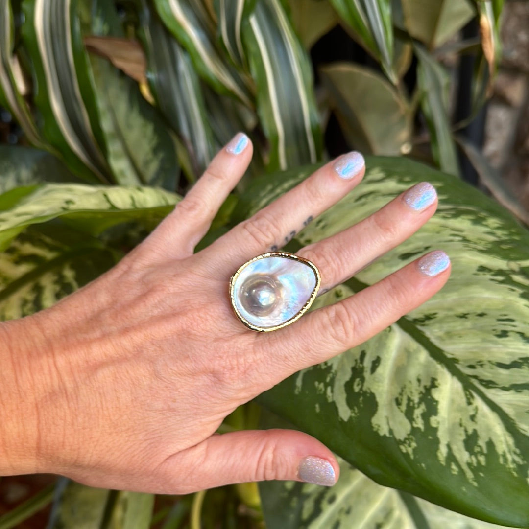 Blister Pearl Ring