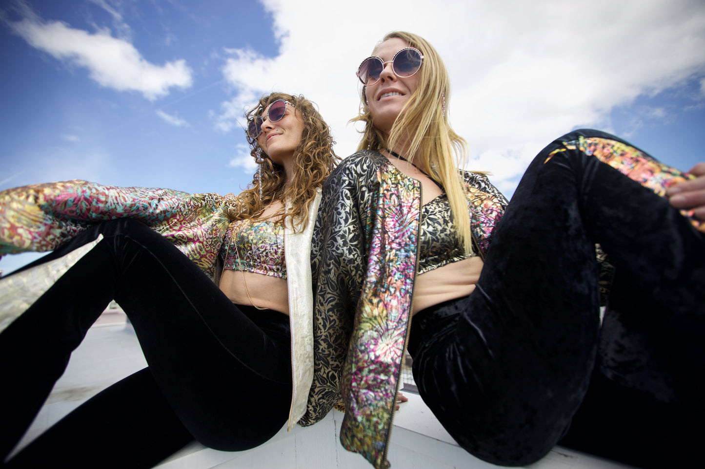 Dark Iridescent Shimmer Jacket
