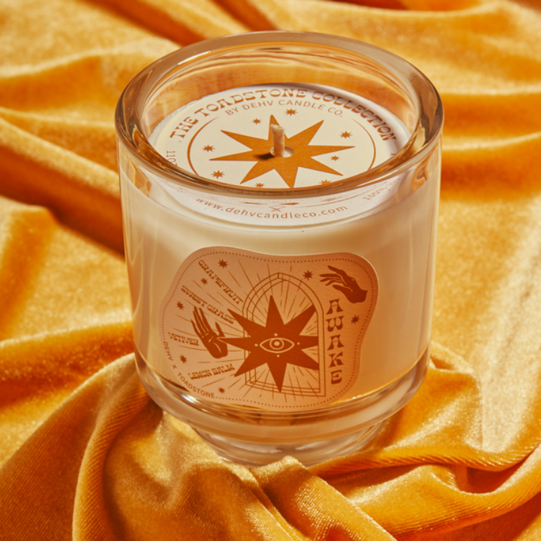 Citrus Retro Glass Candle