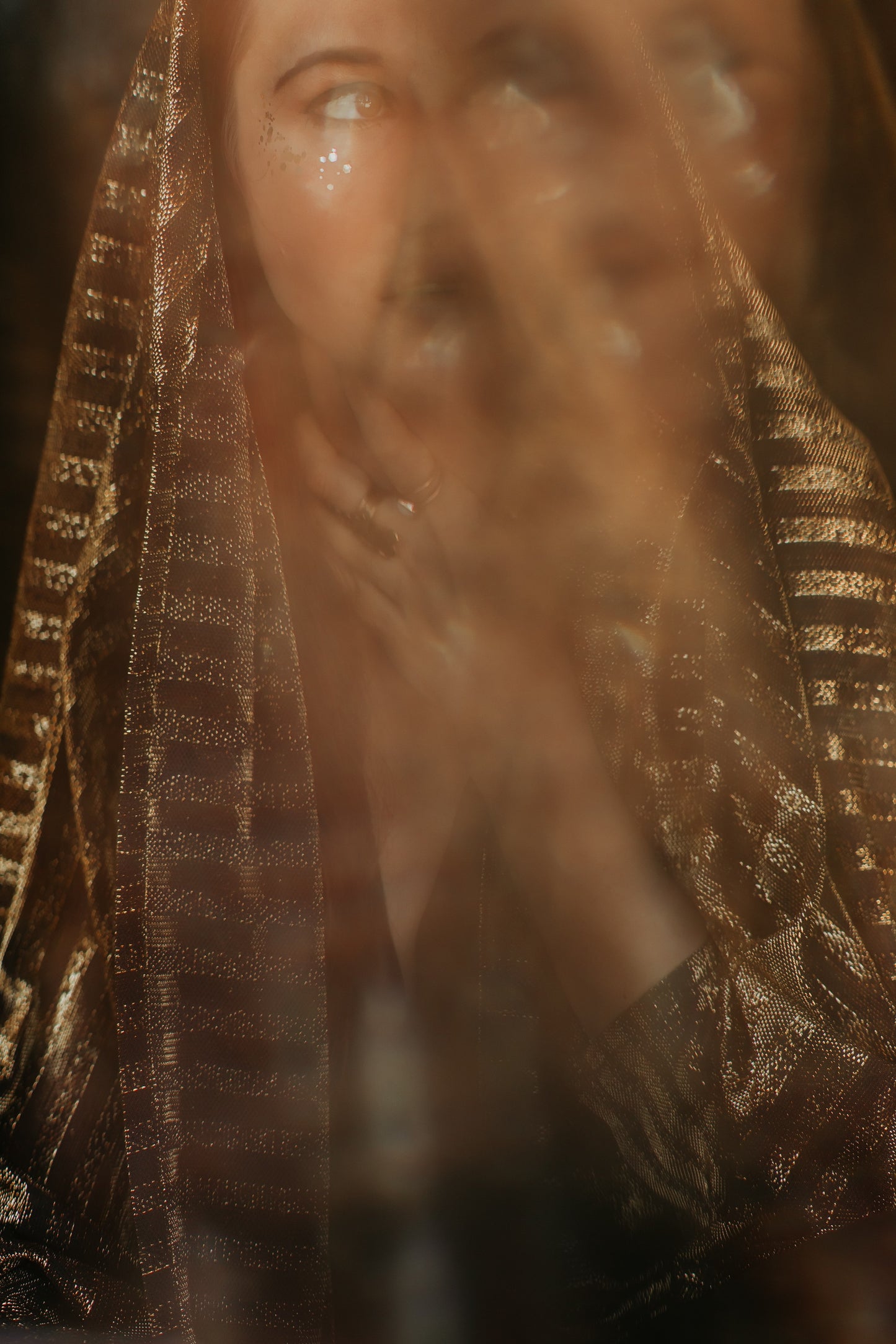 Shimmer Gold Festival Kimono Jacket