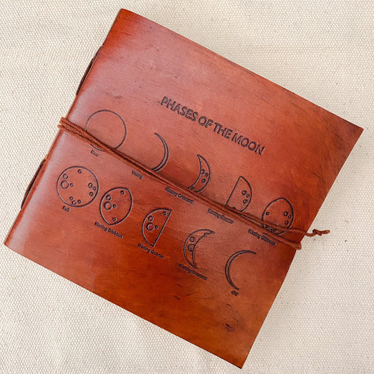 Leather Moon Phases Journal