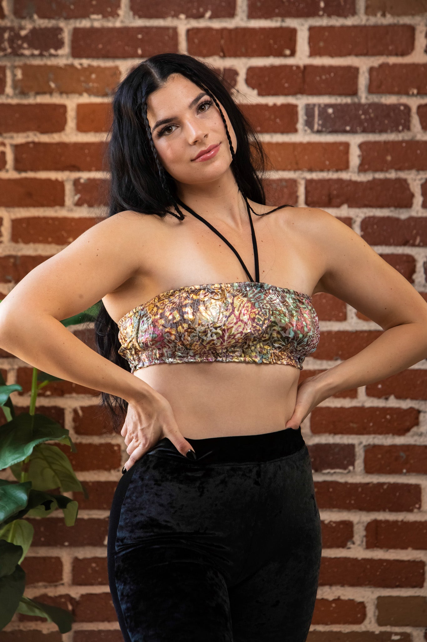 Shimmer Brocade Bandeau