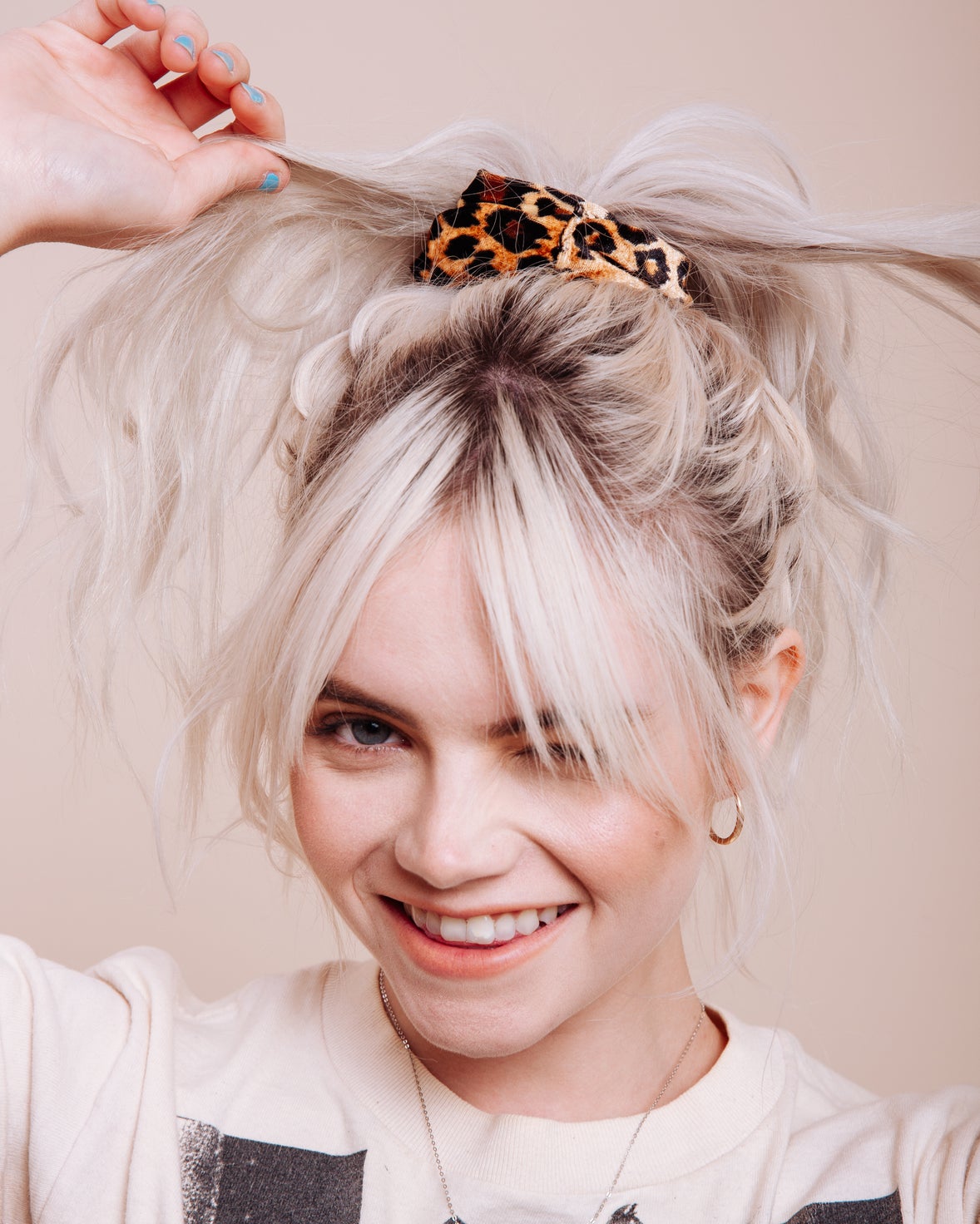 Leopard Velvet Scrunchie