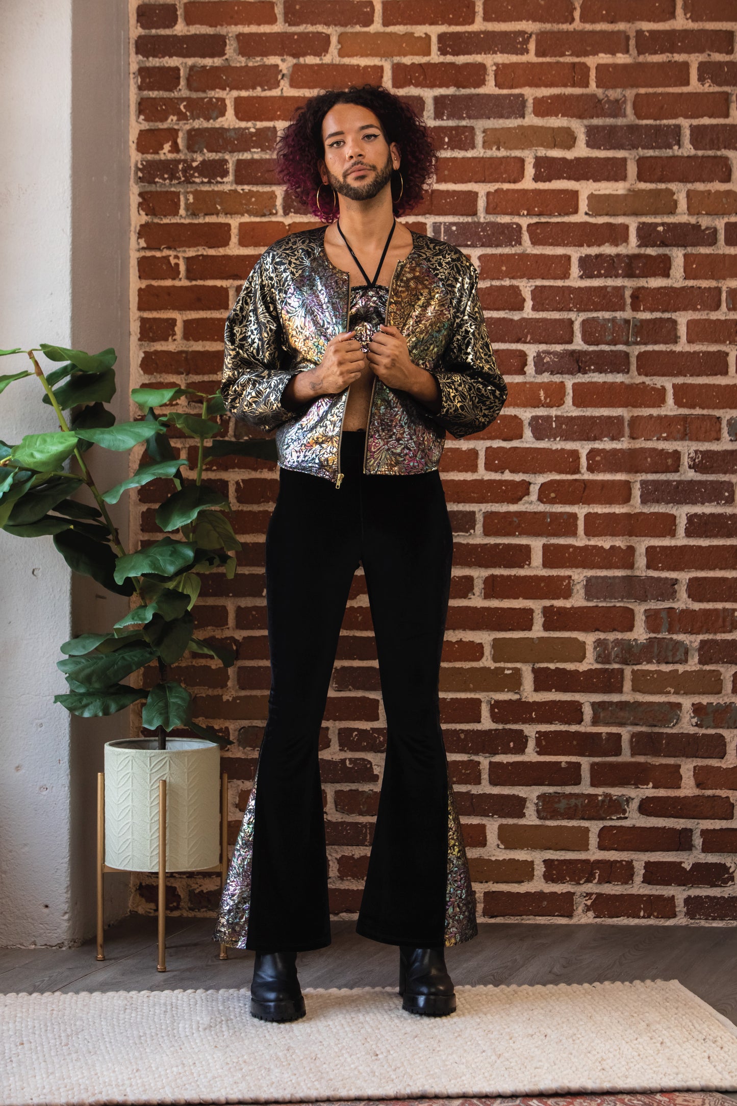 Dark Iridescent Shimmer Jacket