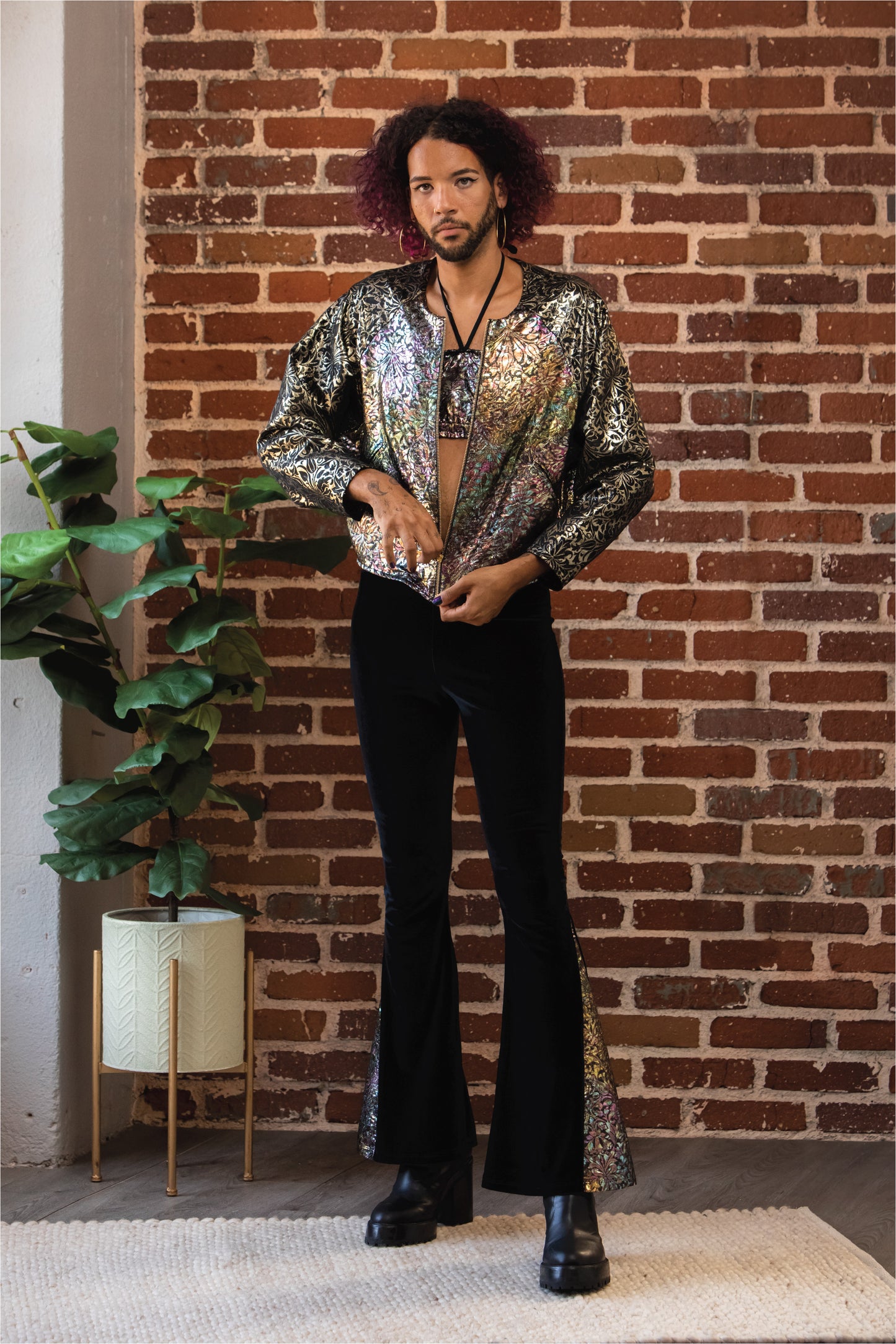 Dark Iridescent Shimmer Jacket