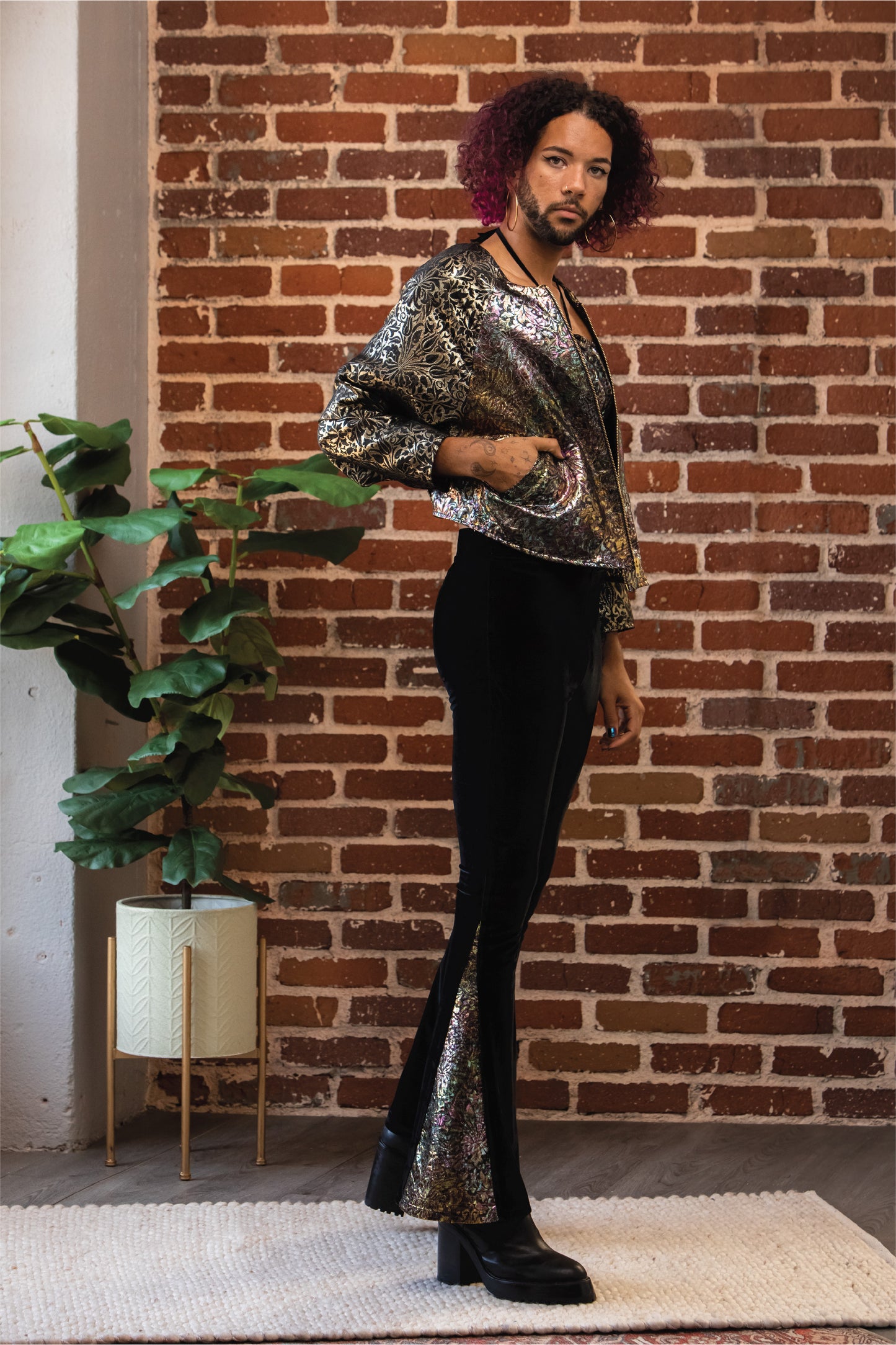 Dark Iridescent Shimmer Jacket
