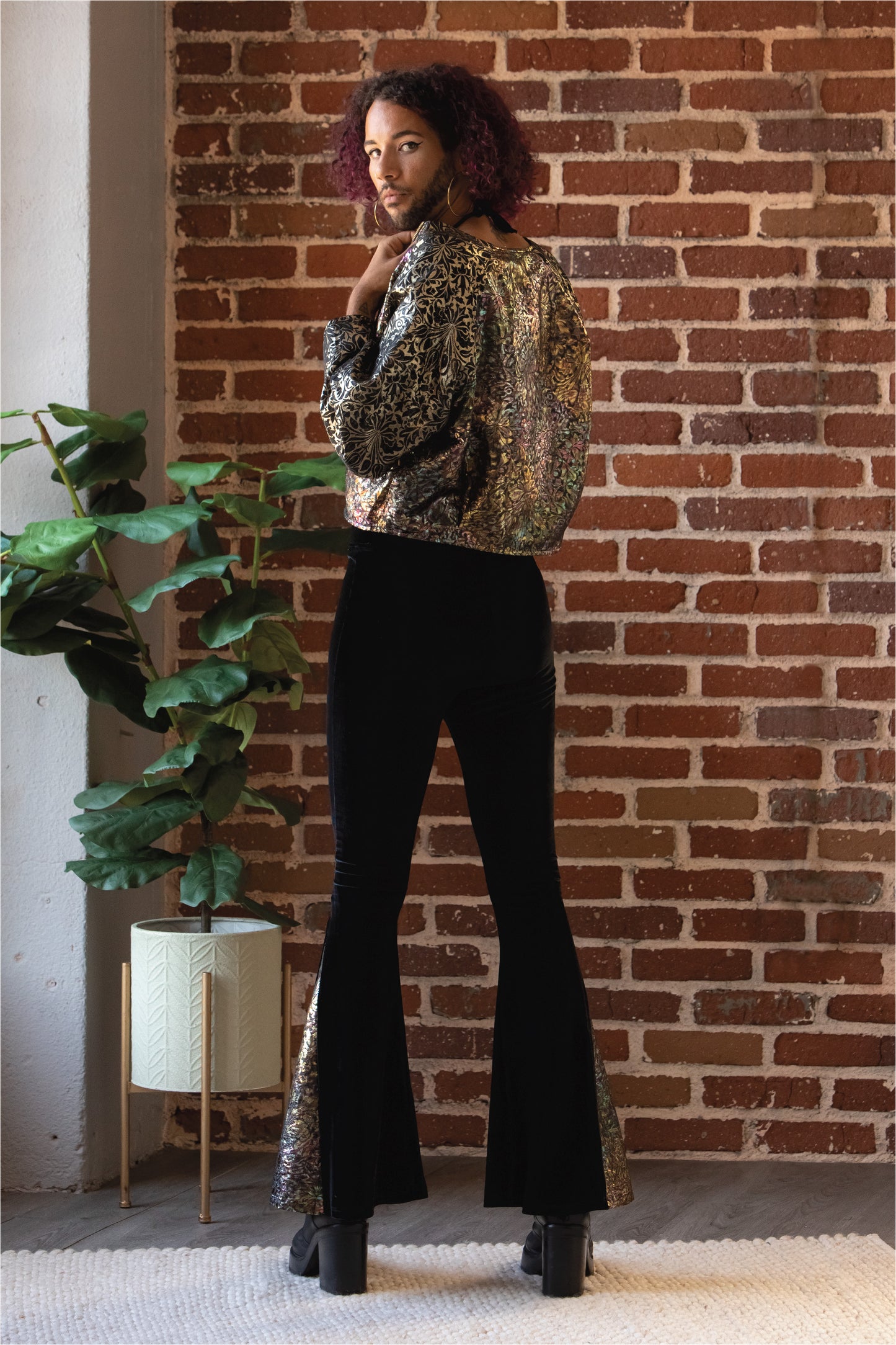 Dark Iridescent Shimmer Jacket
