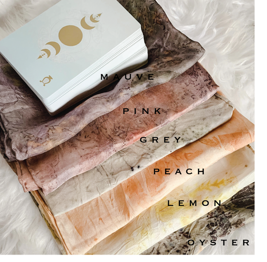 Plant Dyed Silk Tarot Wrap