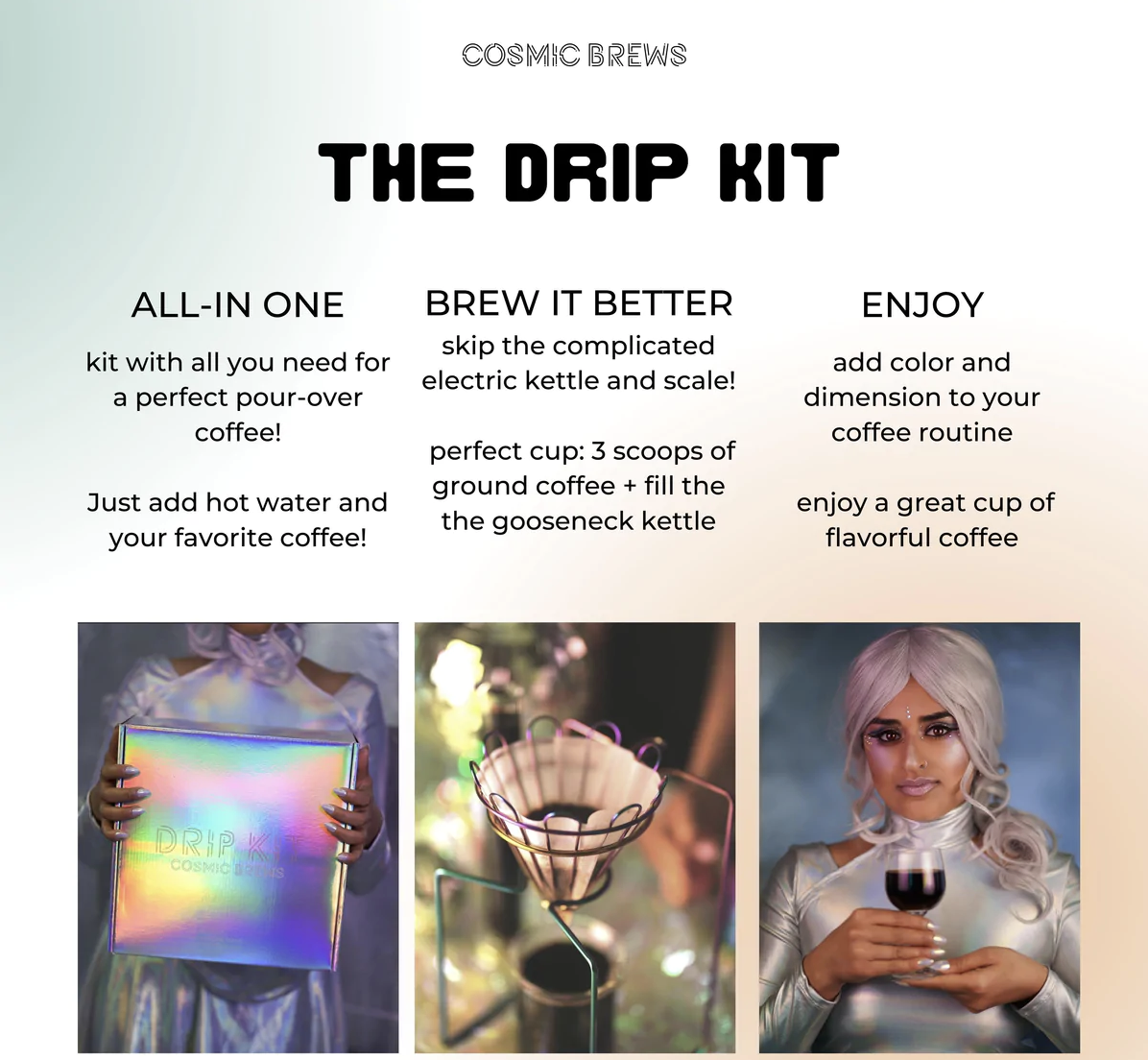 Holographic Pour Over Coffee Kit