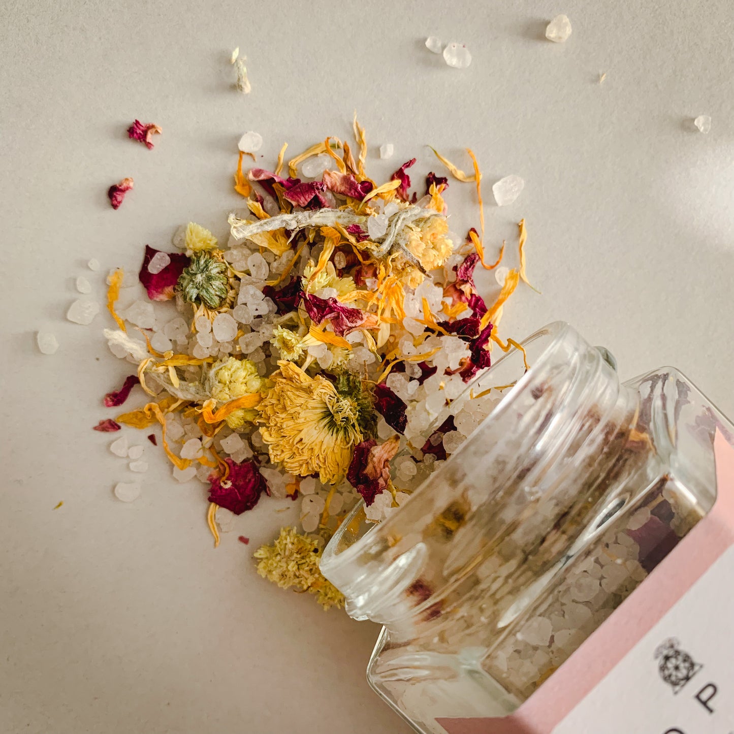 Uplifting Flower Bath Salt Jar