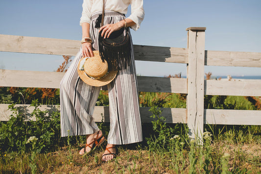 wide leg boho pants