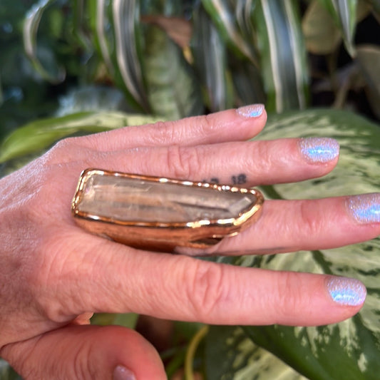 Lemurian Quartz Ring #53