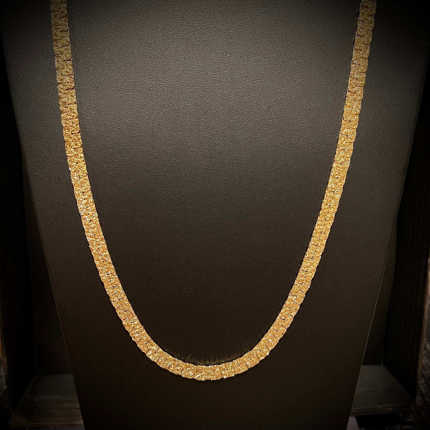 Flat Nugget Chain Necklace