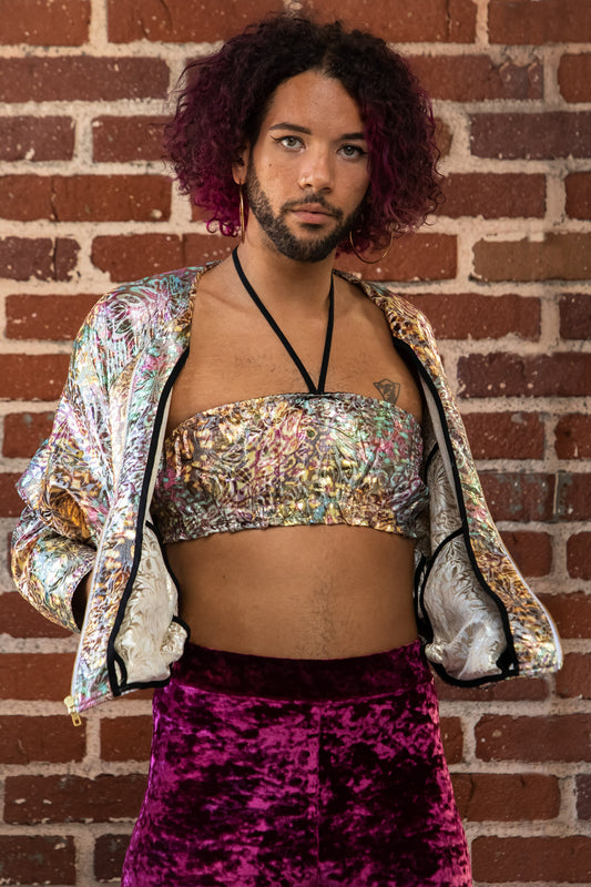 Shimmer Brocade Bandeau