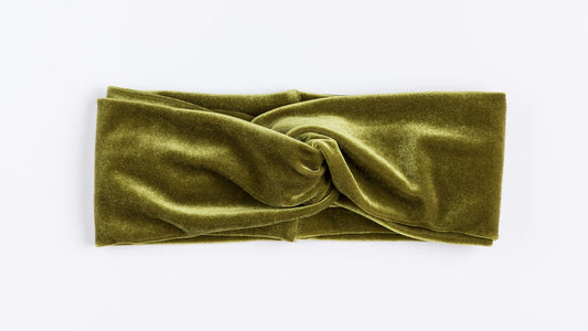 Chartreuse Velvet Headband