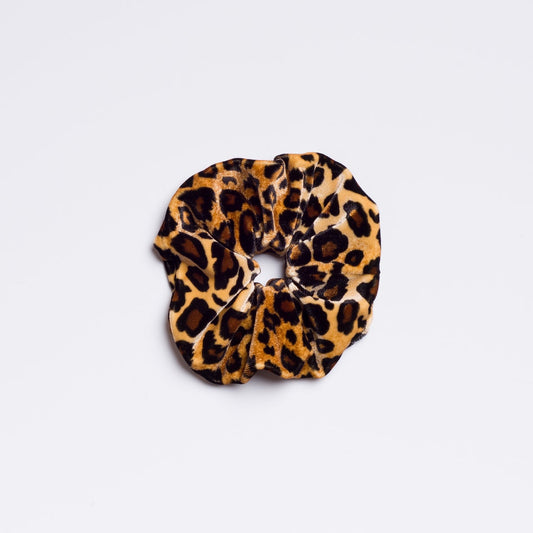 Leopard Velvet Scrunchie