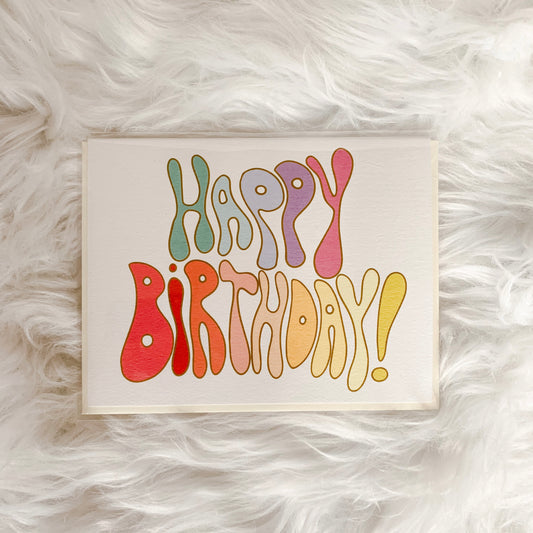 Psychedelic Birthday Card