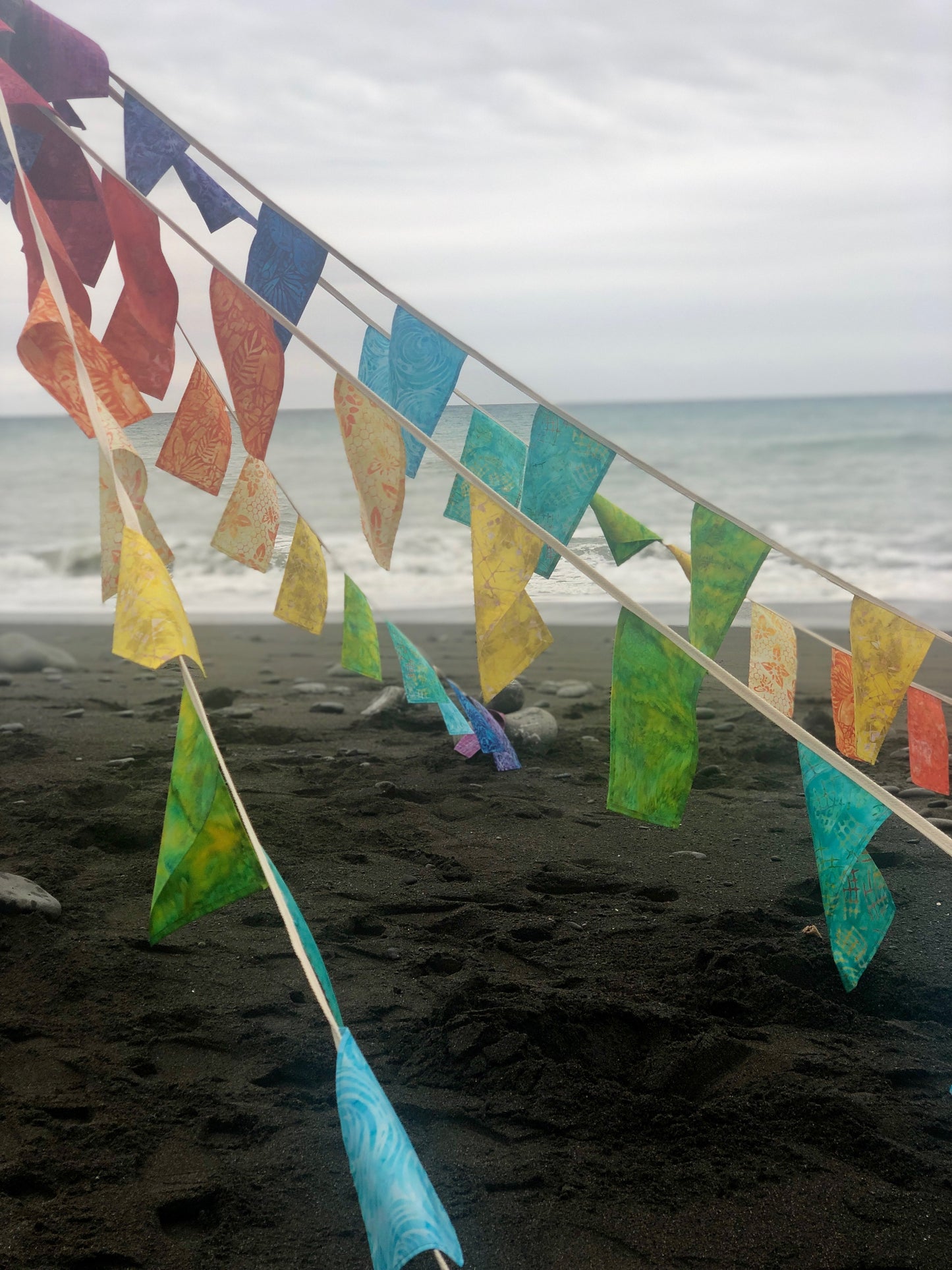 Handmade Rainbow Prayer Flags