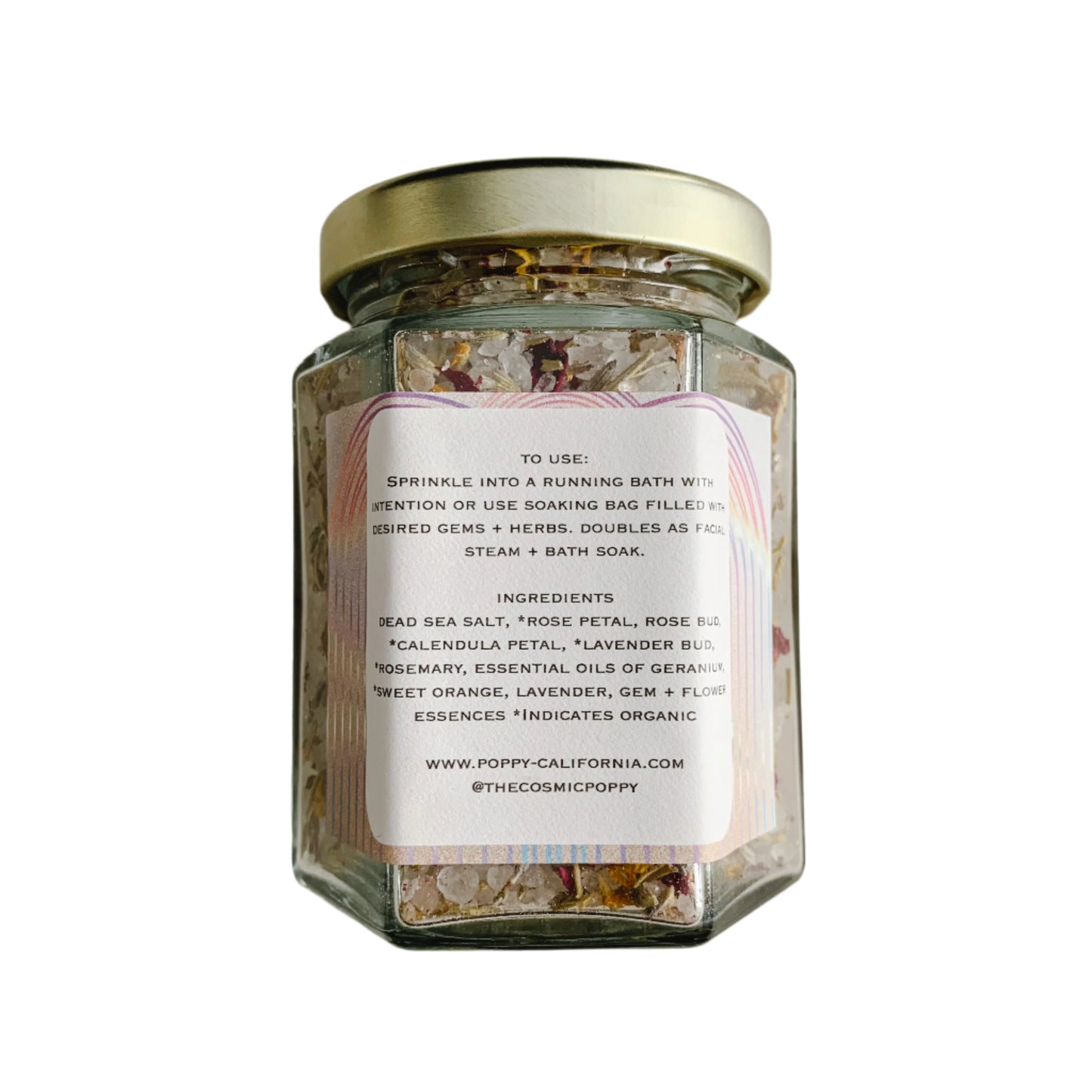 Loving Flower Bath Salt Jar