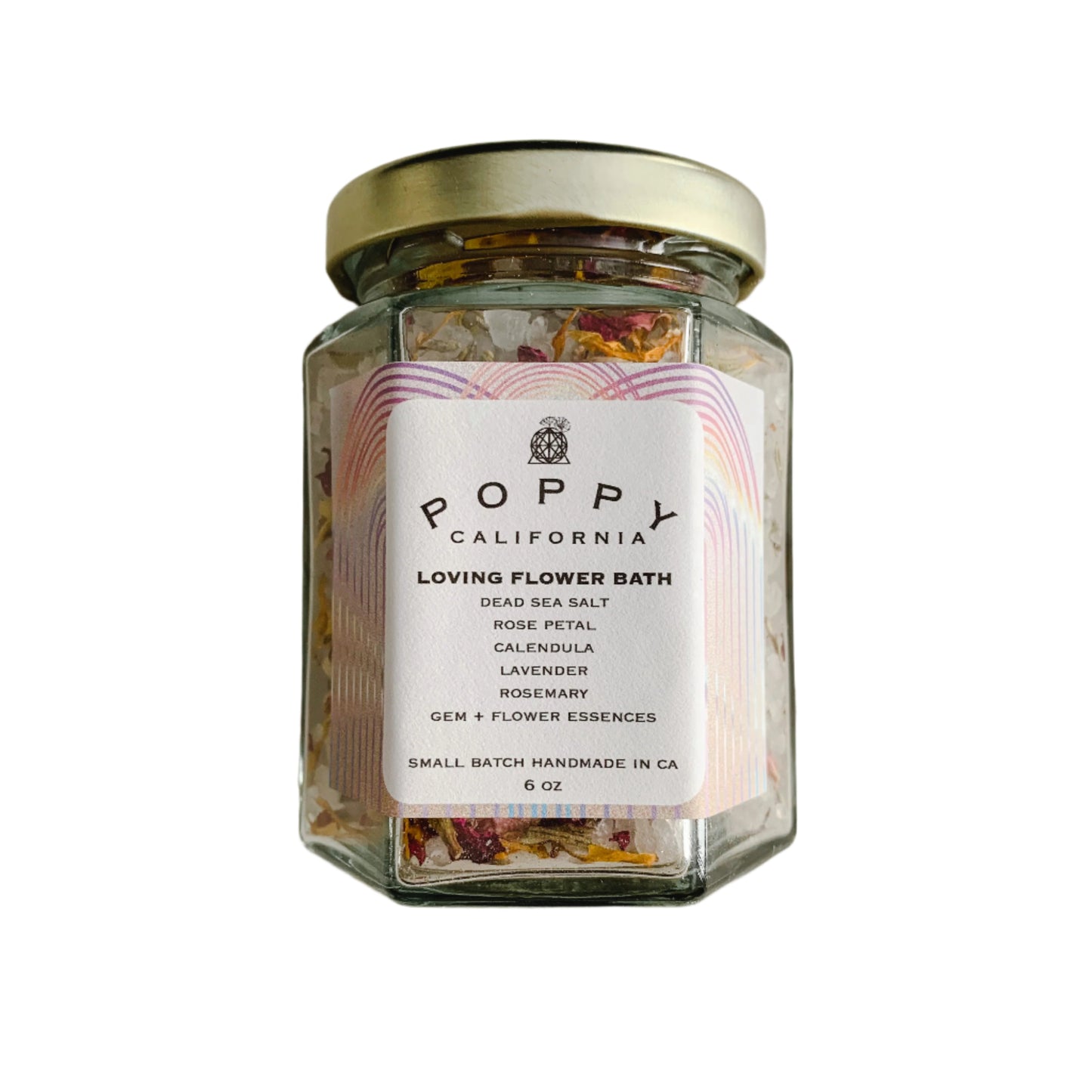 Loving Flower Bath Salt Jar