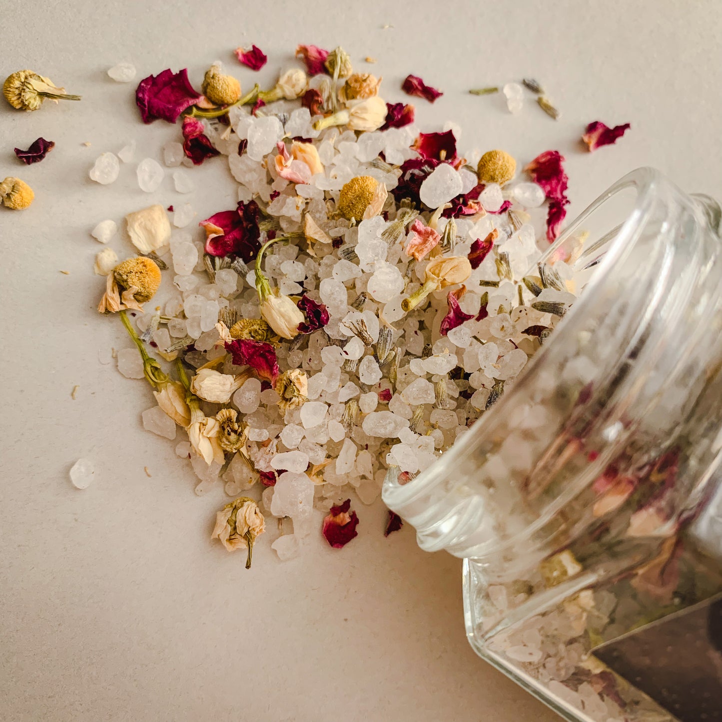 Soothing Flower Bath Salt Jar