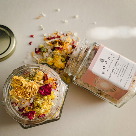 Uplifting Flower Bath Salt Jar